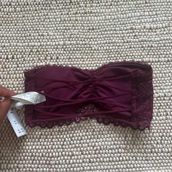 Gilly Hicks Plum Bandeau with Strappy Back Size XS - Picture 3 of 3